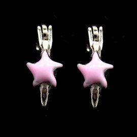 Enamel Design Children Silver Jewellery Christmas Elk Bell Shape Earrings