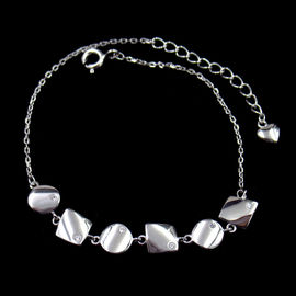 Original 925 Silver Jewelry Silver 925 White Moon Bracelet For Anniversary