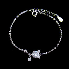 Women's 925 Sterling Silver Tennis Bracelet / Light 925 CZ Tennis Bracelet