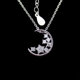 Simple Design 925 Silver Necklace Jewelry Anniversary , Gift , Party Use