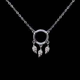 Engagement Gift 925 Silver Necklace For Woman Customized Shape And Size