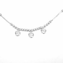 Luxury Silver Cubic Zirconia Bracelet , Unique Silver Chain Bracelet