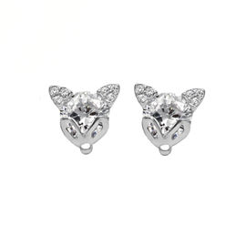 Little New Jewellery Design Cubic Zirconia Stud Earrings Sterling Silver