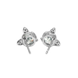 Little New Jewellery Design Cubic Zirconia Stud Earrings Sterling Silver