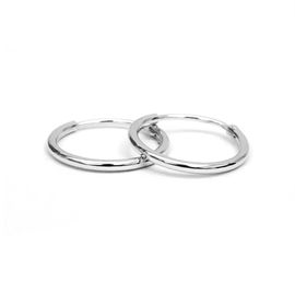 Sterling Silver 925 New Jewellery Design Rhodium Plated Hoop Earring