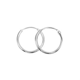 Sterling Silver 925 New Jewellery Design Rhodium Plated Hoop Earring