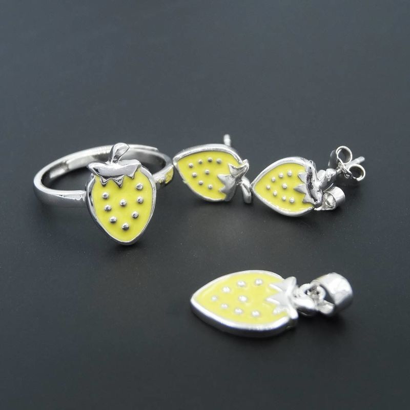 Selected Color Baby Jewellery Silver / Cute Sweet Strawberry Jewelry