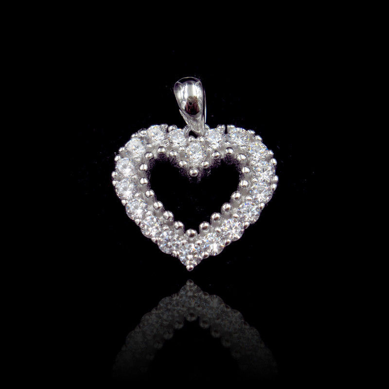 Original Design Silver Cubic Zirconia Pendant / Pure 925 Charm Silver Pendant Jewelry