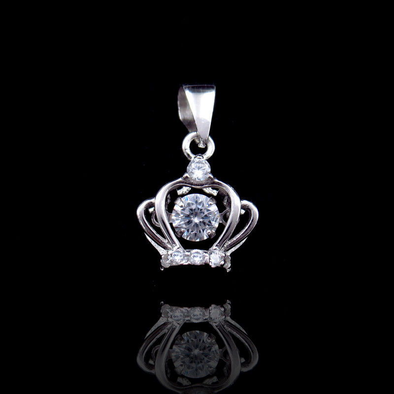 Fashion Crown Pendant Jewelry Dancing A & H Stone Heart And Arrow Zircon